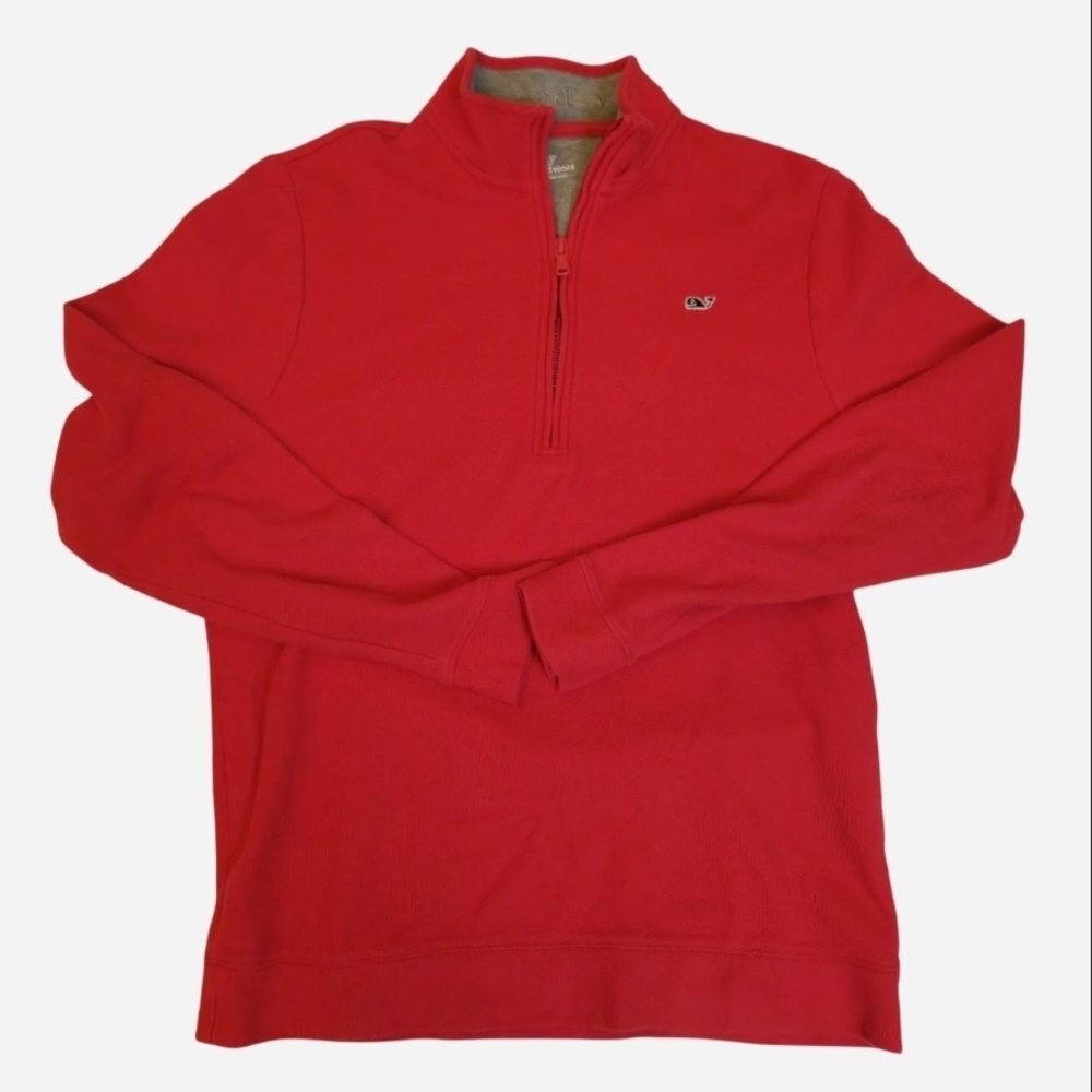 Vineyard Vines Boys Red‎ Quarter Zip Shep Shirt Sweatshirt XL